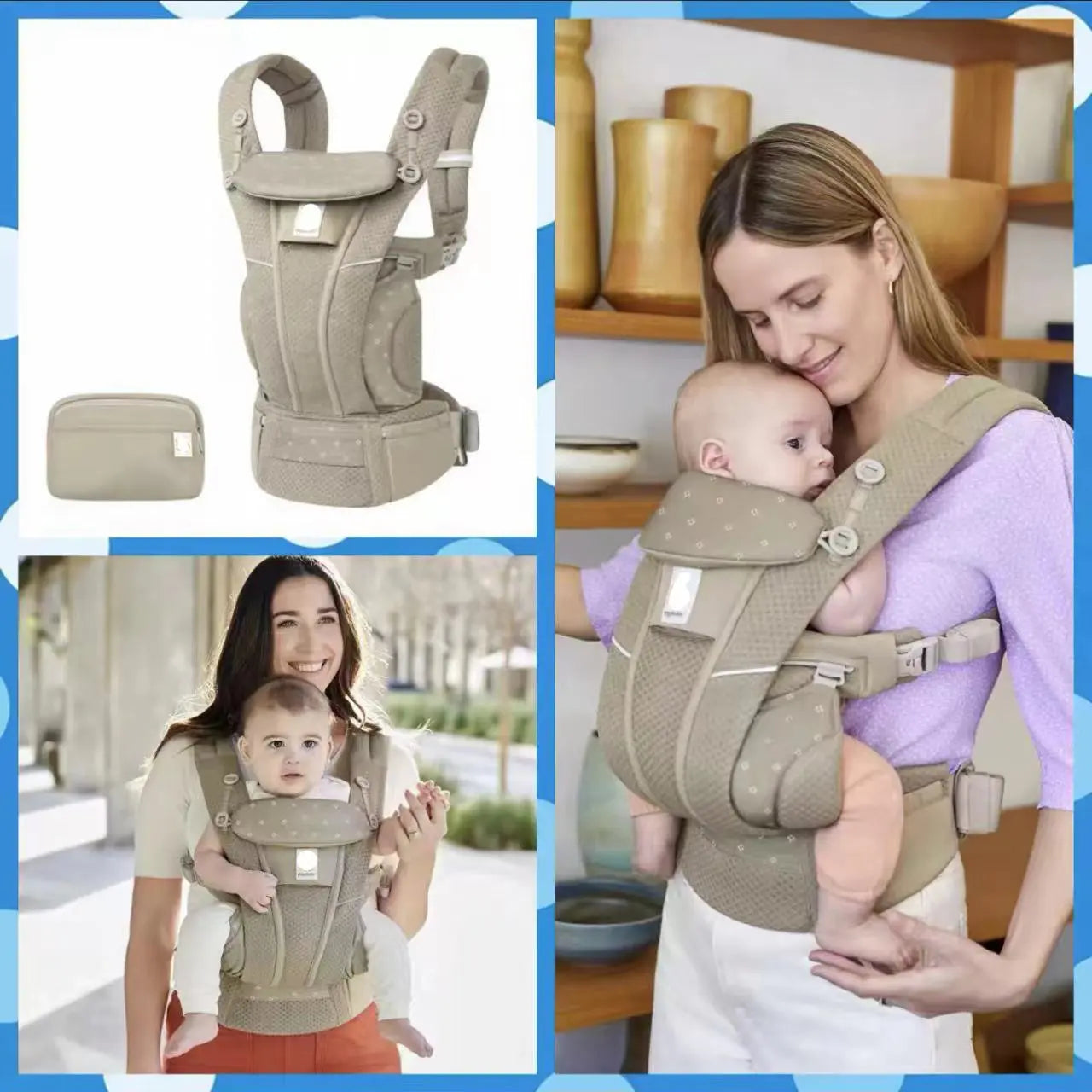 Egobaby  Baby Carrier Ergonomic Kangaroo Infant Kid Sling Back Front Facing Backpack Wrap newborn Bag 0-36 Months
