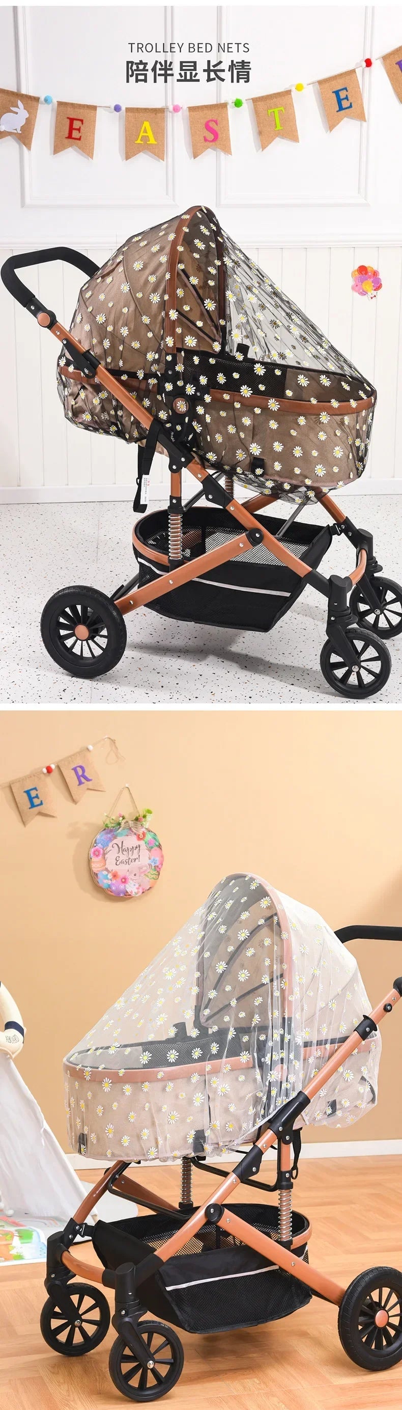 Baby Stroller Mosquito Net Pushchair Cart Insect Shield Net Baby Stroller Accessories Mesh Safe Infants Protection Mesh Cover