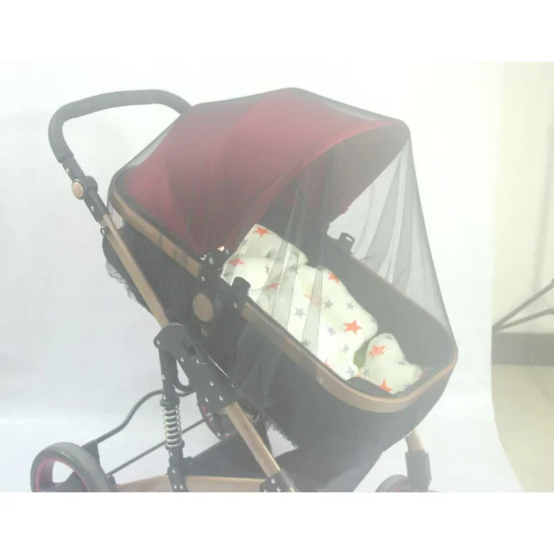 Baby Stroller Mosquito Net Pushchair Cart Insect Shield Net Mesh Safe Infants Protection Mesh Cover Baby Stroller Accessories