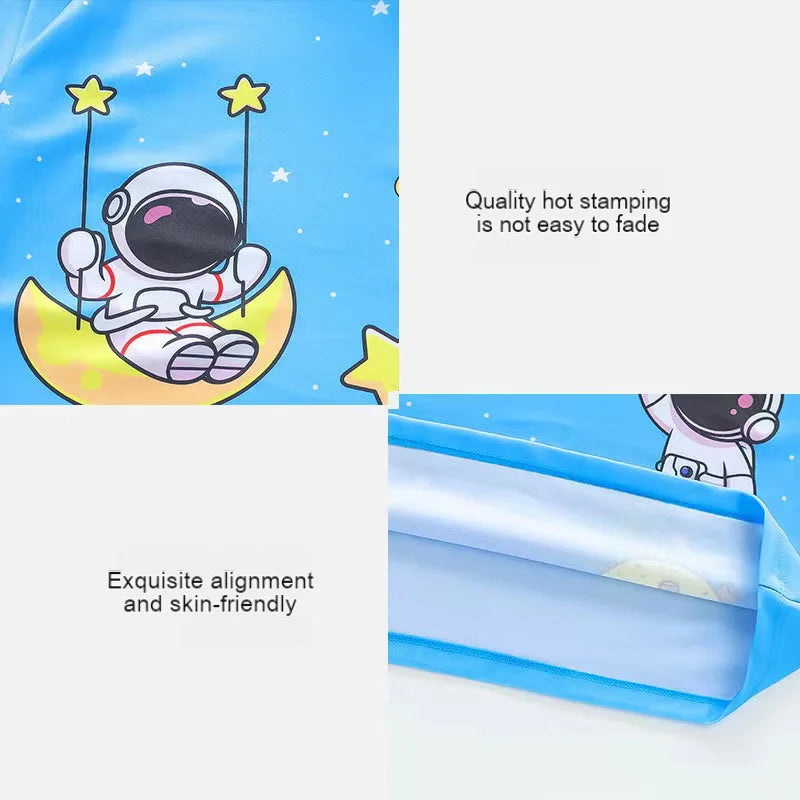 Summer Set Cartoon Print Kids Boys Swimwear Children's Swimsuit  Surfing Suit Swimming Clothes For Boy Beachwear with Hat