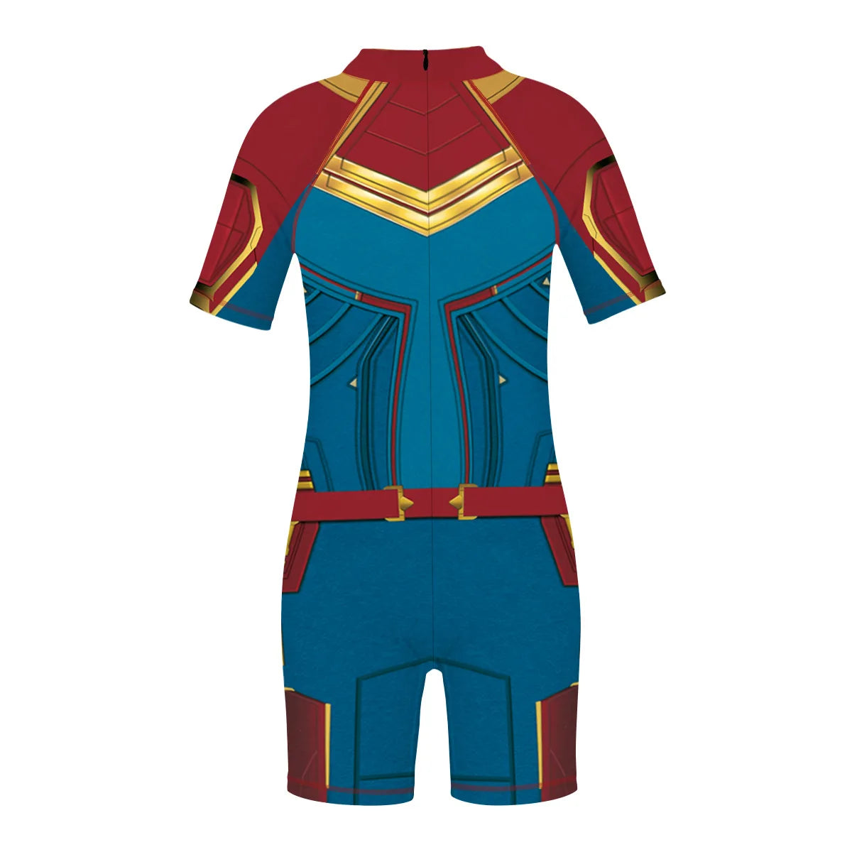 Children One Pieces Swimsuit Superhero 3D Print Playsuit Child Short Sleeve Swimwear Beach Bathing Suit Swim Wear For Boys Girls