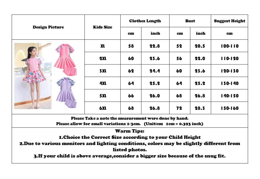 Kids Girl Swimming Suit One Piece Beach Dress Quick Dry Swimwear Teenage Girl Swimsuits Children 3 to 16 Years Girl Bathing Suit