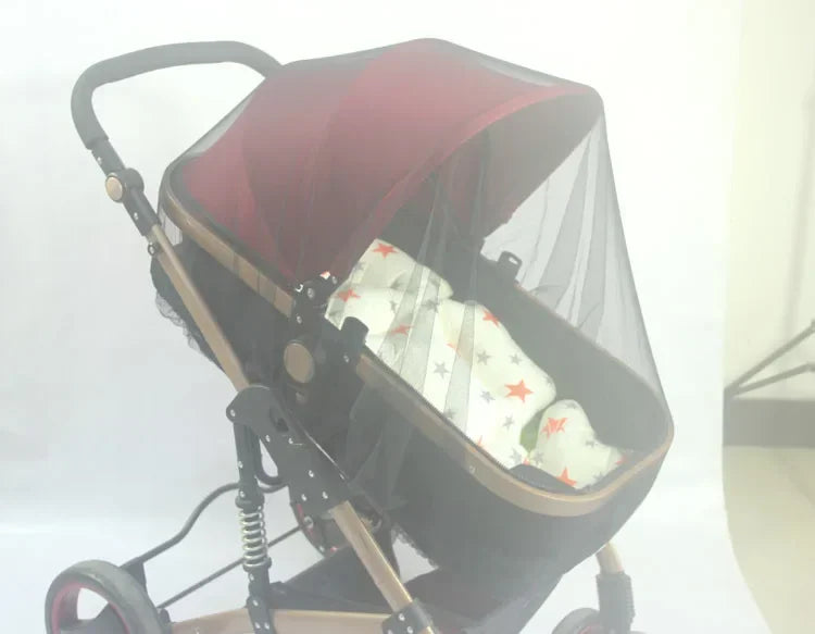 Baby Stroller Mosquito Net Pushchair Cart Insect Shield Net Mesh Safe Infants Protection Mesh Cover Baby Stroller Accessories