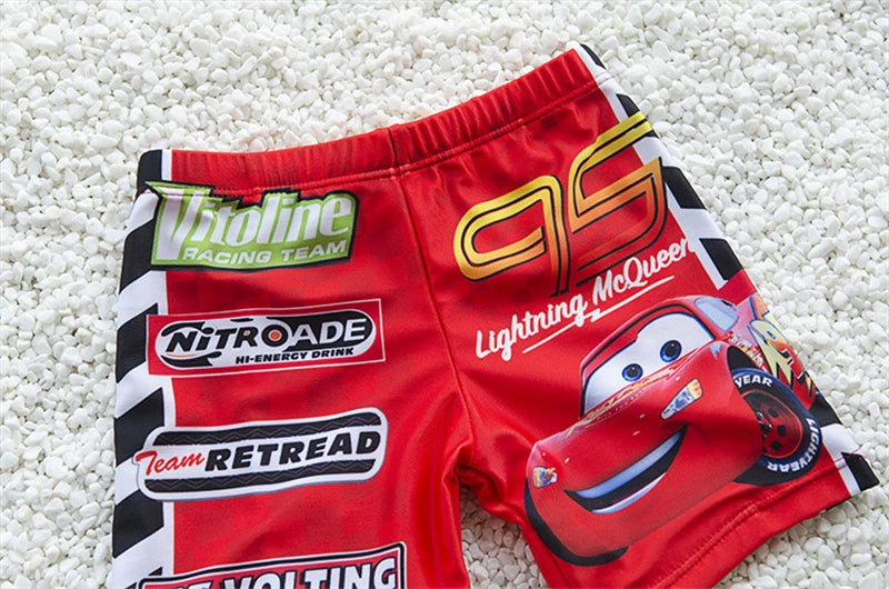 Swimsuit Boy Two Piece Suits Short Sleeve Sunscreen Quick Drying Swimwear Children Cool Cartoon Beachwear Bathing Suit