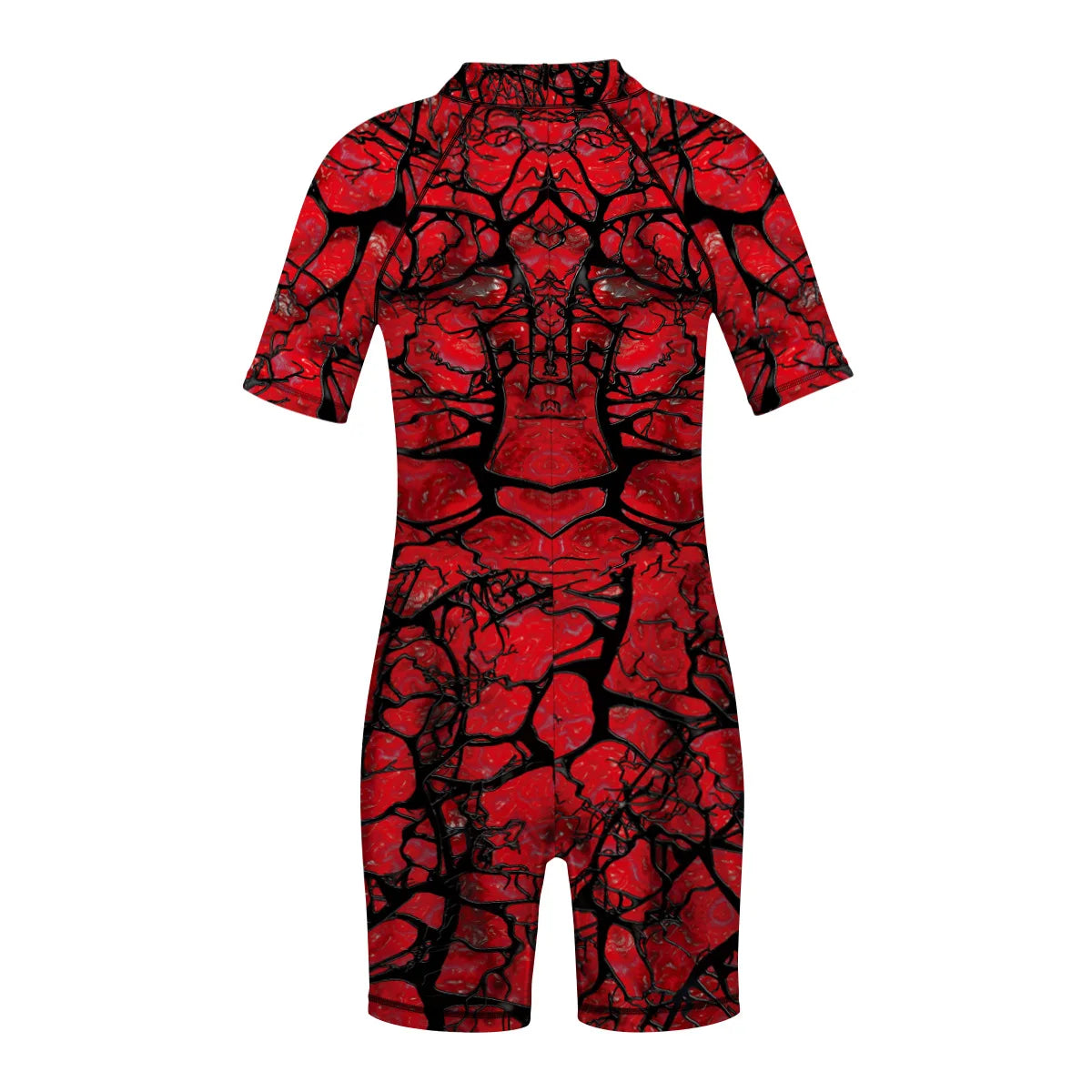 Children One Pieces Swimsuit Superhero 3D Print Playsuit Child Short Sleeve Swimwear Beach Bathing Suit Swim Wear For Boys Girls