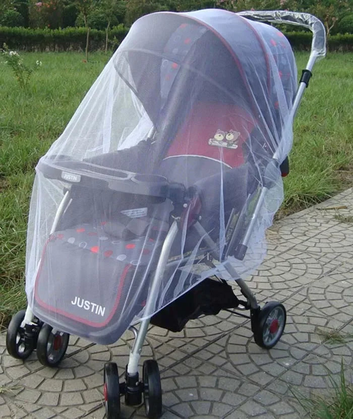 Baby Stroller Mosquito Net Pushchair Cart Insect Shield Net Mesh Safe Infants Protection Mesh Cover Baby Stroller Accessories