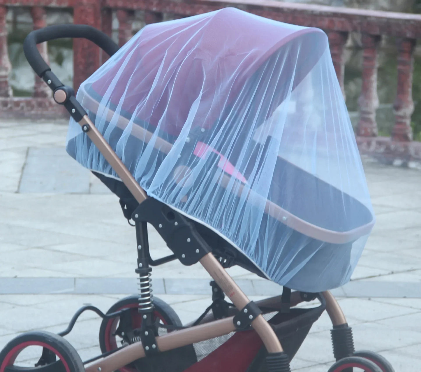 Baby Stroller Mosquito Net Pushchair Cart Insect Shield Net Mesh Safe Infants Protection Mesh Cover Baby Stroller Accessories