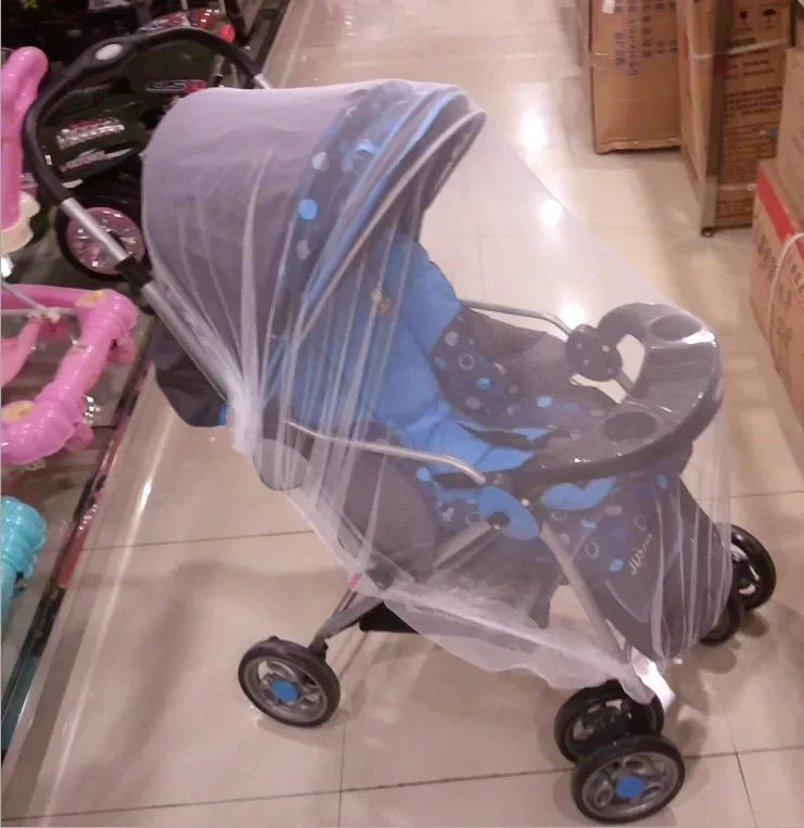 Baby Stroller Mosquito Net Pushchair Cart Insect Shield Net Mesh Safe Infants Protection Mesh Cover Baby Stroller Accessories