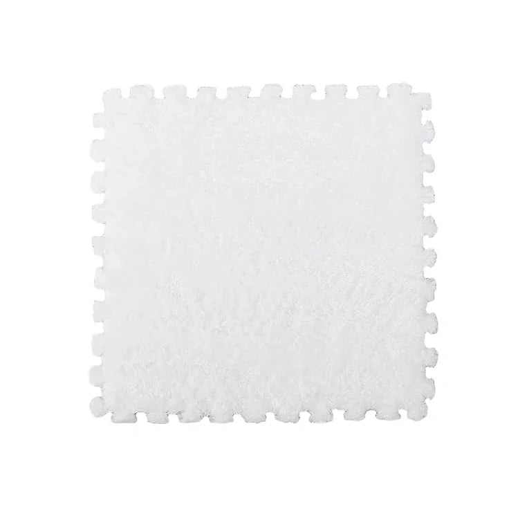 1-10 PCS Plush Foam Floor Mats Carpet Square Foam Floor Mats Fluffy Interlocking Floor Tiles for Bedroom Kindergarten Playground