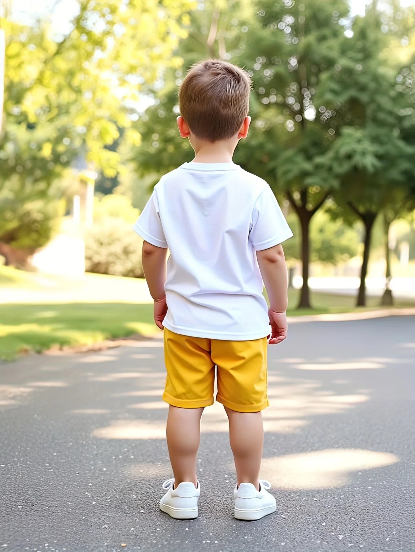 The 2025 summer new 3D truck print casual and simple set is suitable for both daily and outing outfits