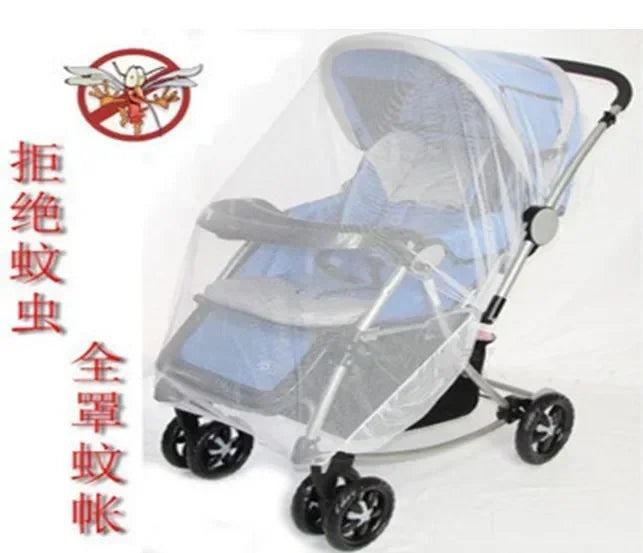 Baby Stroller Mosquito Net Pushchair Cart Insect Shield Net Mesh Safe Infants Protection Mesh Cover Baby Stroller Accessories
