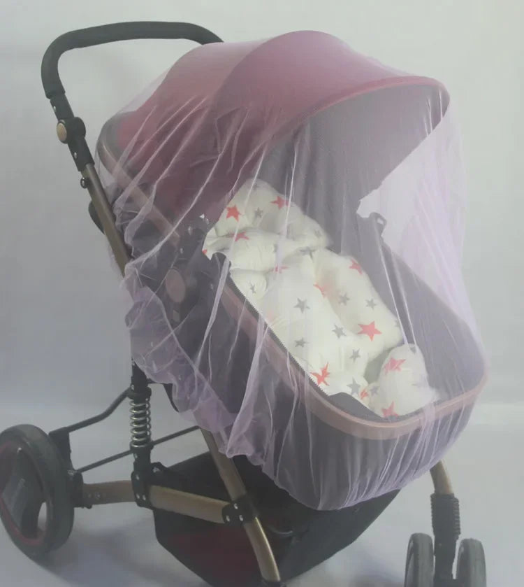 Baby Stroller Mosquito Net Pushchair Cart Insect Shield Net Mesh Safe Infants Protection Mesh Cover Baby Stroller Accessories
