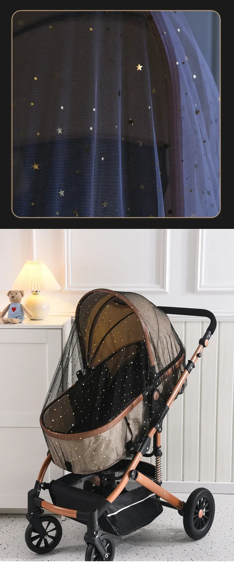 Baby Stroller Mosquito Net Pushchair Cart Insect Shield Net Baby Stroller Accessories Mesh Safe Infants Protection Mesh Cover