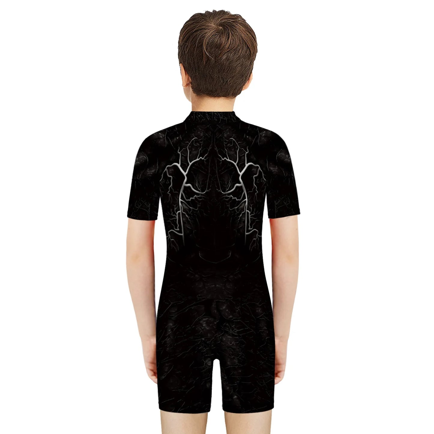 Children One Pieces Swimsuit Superhero 3D Print Playsuit Child Short Sleeve Swimwear Beach Bathing Suit Swim Wear For Boys Girls