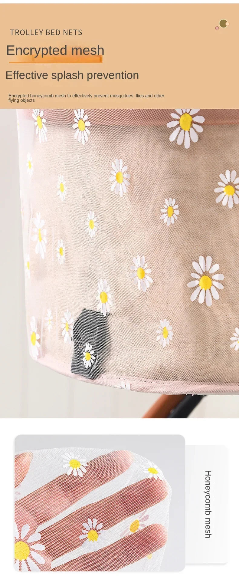 Baby Stroller Mosquito Net Pushchair Cart Insect Shield Net Baby Stroller Accessories Mesh Safe Infants Protection Mesh Cover