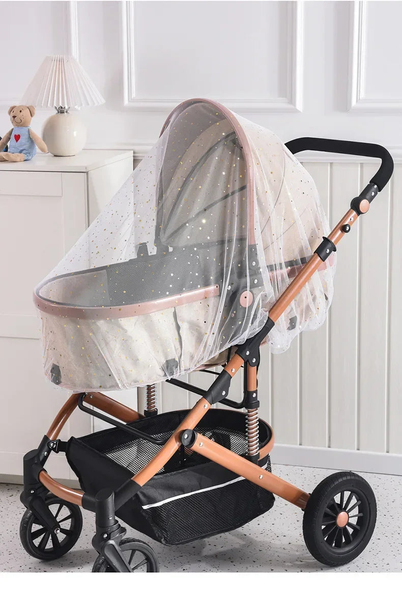 Baby Stroller Mosquito Net Pushchair Cart Insect Shield Net Baby Stroller Accessories Mesh Safe Infants Protection Mesh Cover