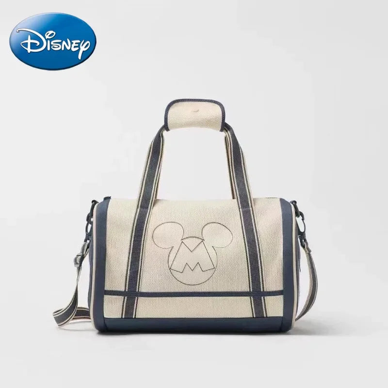 Disney Children's Large-capacity Handbag Casual Simple Breathable Mickey Printed Shoulder Crossbody Bag Unisex Outdoor