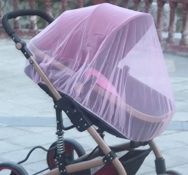 Baby Stroller Mosquito Net Pushchair Cart Insect Shield Net Mesh Safe Infants Protection Mesh Cover Baby Stroller Accessories