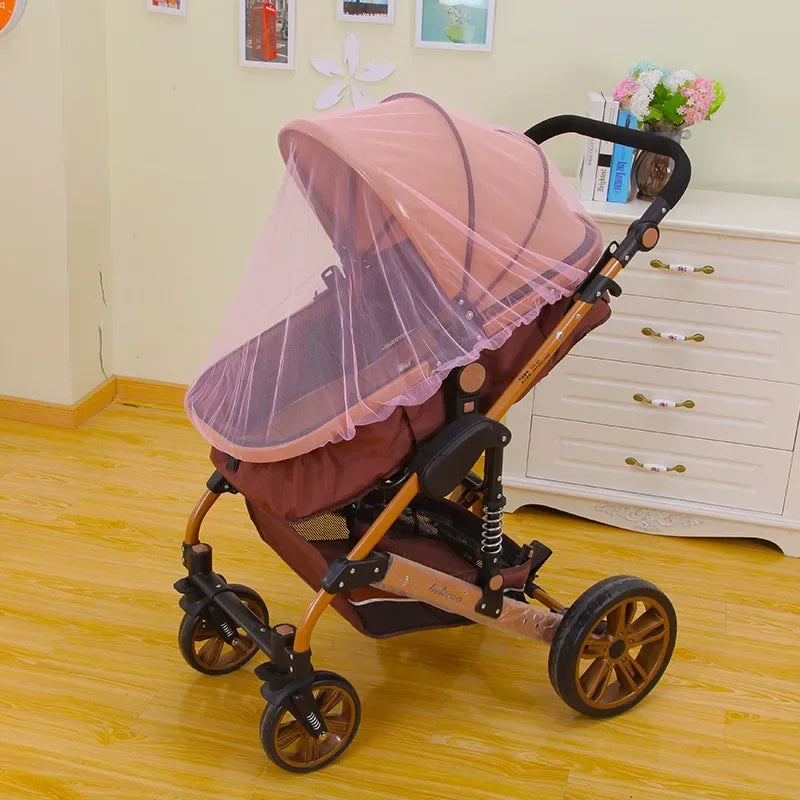 Baby Stroller Mosquito Net Pushchair Cart Insect Shield Net Mesh Safe Infants Protection Mesh Cover Baby Stroller Accessories