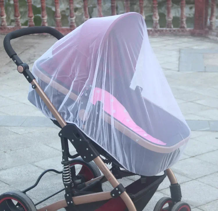 Baby Stroller Mosquito Net Pushchair Cart Insect Shield Net Mesh Safe Infants Protection Mesh Cover Baby Stroller Accessories